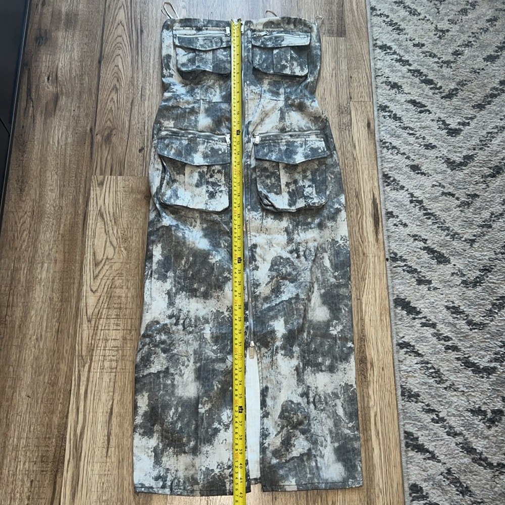 NEW! Zara Printed Cargo Dress with pockets - Picture 12 of 15